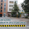 Plaça de Loreto tancada per obres del 19 al 21 de gener
