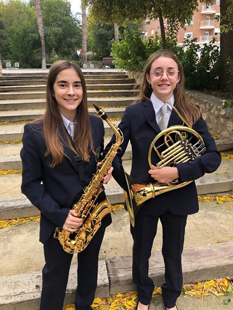 nuevas Andrea (Trompa) y Marta (Saxo alto)